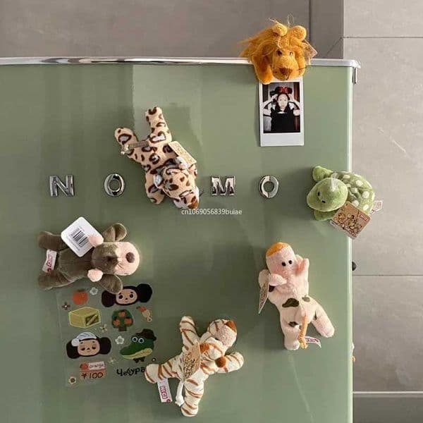 1PCS Plush Animals Fridge Magnets Cute Design Easy To Stick Fridge Stickers Multifunctional Strong Magnet Refrigerator Magnet L260318