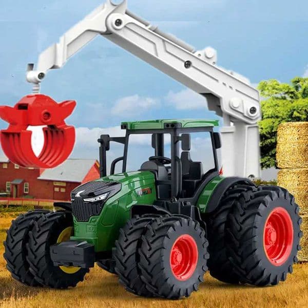 Farm Tractor Inertia Toy Car Model Transport Trailer Engineering Vehicle Y260316