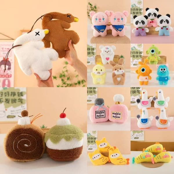 Hot Sale 8 Inch Claw Machine Plush Dolls Wedding Throwing Gifts Interactive Stuffed Toys For Events Wholesale