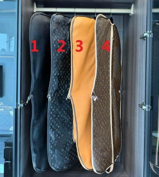 fashion Coat Dust Cover skirt clothing cover storage bag vintage leather material double zipper design multifunctional essential for business trips Dust Cover