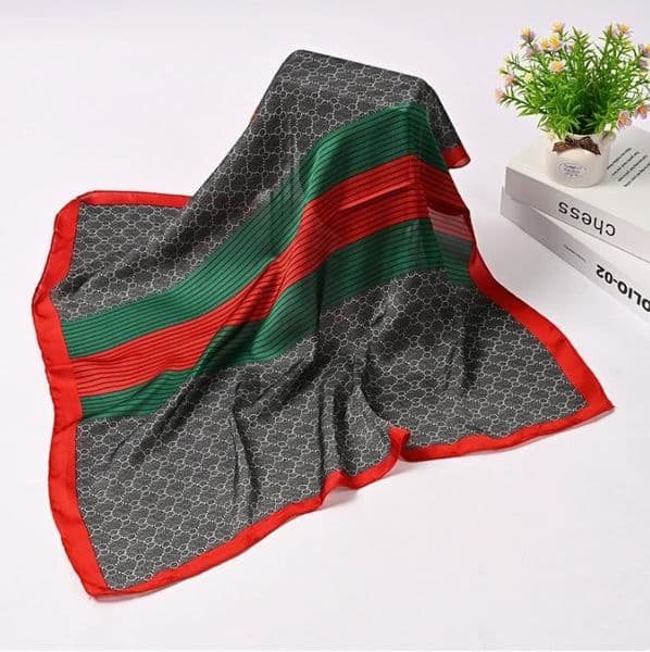 40style 70x70cm Fashion Designer Print Floral Scarf Kerchief Headband for Women Long Handle Scarves Paris Shoulder Tote Ribbon Head Wrap