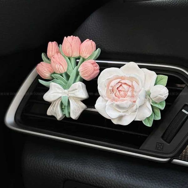 Exquisite Car decoration Flowers Car air conditioning outlet Ornaments fem Top grade Interior decorative items of the car K260317
