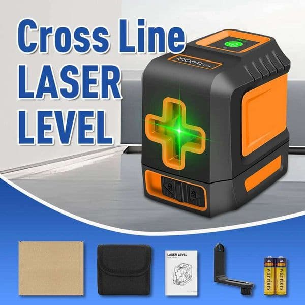 BOAYAL Laser Level Self Leveling Green Cross Line for Picture Hanging Tile Home DIY Construction Battery Included IP54 26H0318