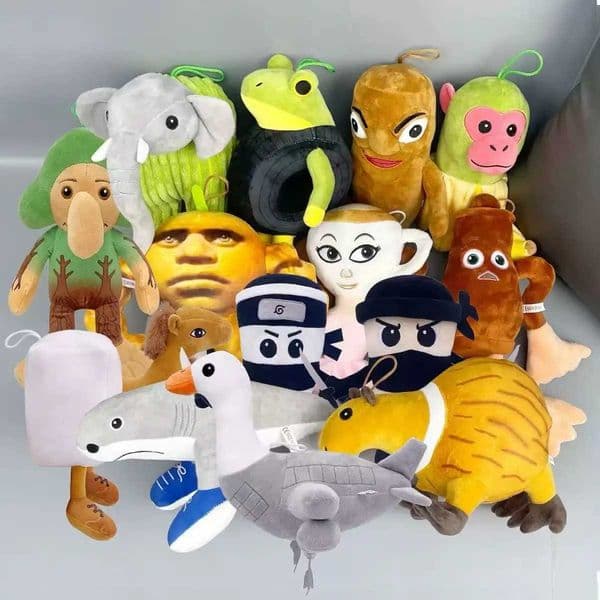 Itan Brainrot Tung Sahur Plush Toys Tungtung Sahur Tralalero Tralala Shark Plush Soft Stuffed Toy Doll Gift L2512128P44 C260319