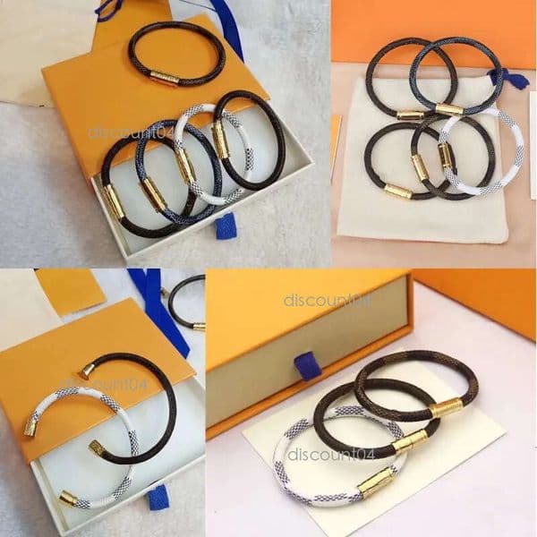 Mens leather old flower party outdoor retro plated gold bracelet women designer jewlery Valentines Day gift dd03 Y4