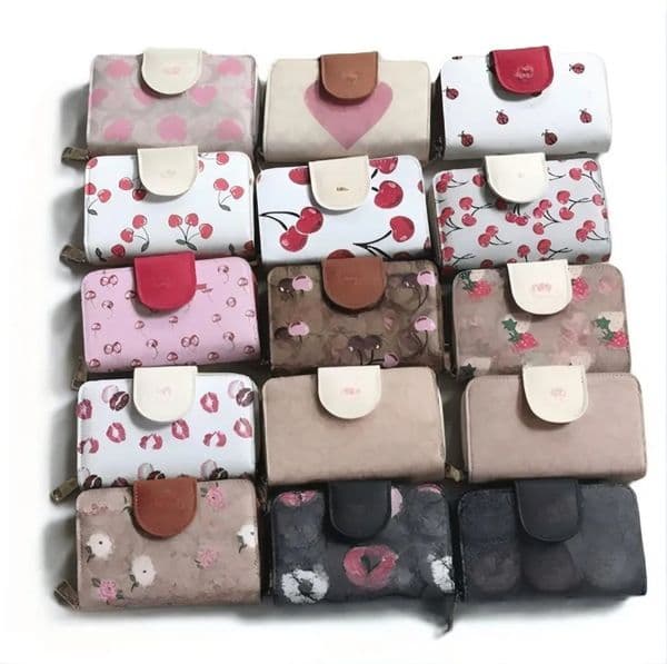 Brand Designer Cow Leather Fashion Mens Womens Purses High Quality Short Wallet For Men Credit Card Wallets
