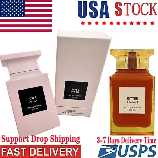 Fast Delivery US Stock Men Per Rose Prick Bitter Peach Parfum Men Long La Smell Good Scent EDP Fragarance Cologne Spray Y260522