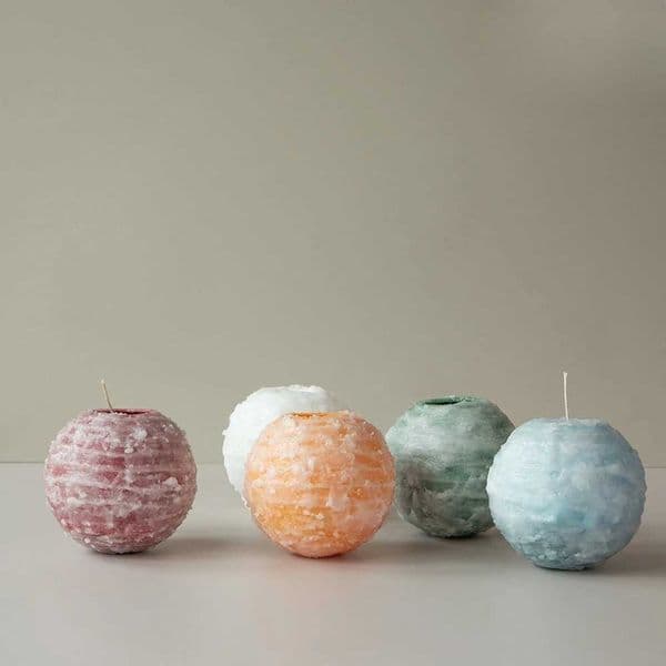 Rotating Line Spherical Aromatherapy Candle Home Decoration High Art Handmade Candle Ornament Creative D260318