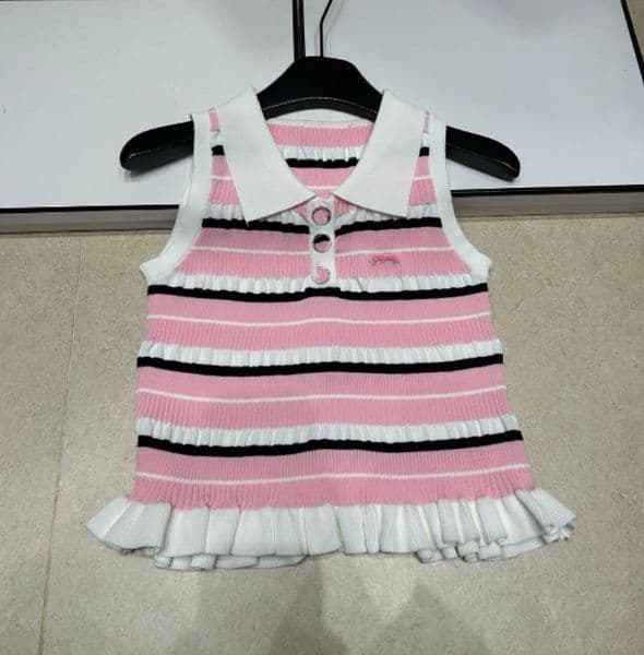 Women Designer Tops Knits Tees Stripes T Shirt Vest Sweater Crop Top Embroidery Sexy Offs Shoulder Black Tankprads Casual Sleeveless Backless Top Shirts