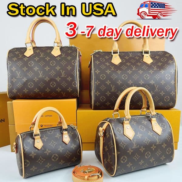 Designer Bag pillow speeddy Shoulder Bags Luxury Bag ladies Bag genuine Leather Versatile Printed Lettering handbag Old Flower Bag four sizes 16 20 25 30 cm
