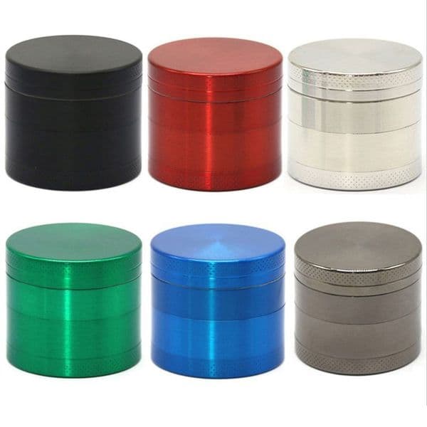 63mm/2.5inch 4 Layers Metal Tobacco Grinder Smoking Pipe Accessories Herb Smoke Cigarette Cutter Zinc Alloy Pepper Pot Spice Mill Crusher Chopper Grinders Gift W0336