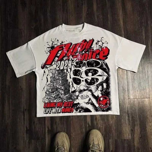 Harajuku Letter Graphic T Shirts Y2k Tops Men Women High Strt Oversized T Shirt Pro Choice Strtwear Vintage T Clothing T2603171VYW