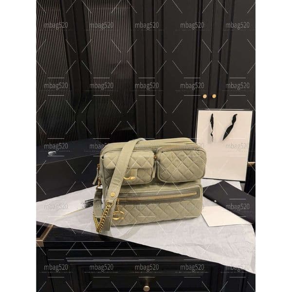 Luxury Designer bag high-quality genuine leather bag shoulder bag fashionable double-layer flip bag caviar sheepskin classic luxury bag handbag crossbody bag