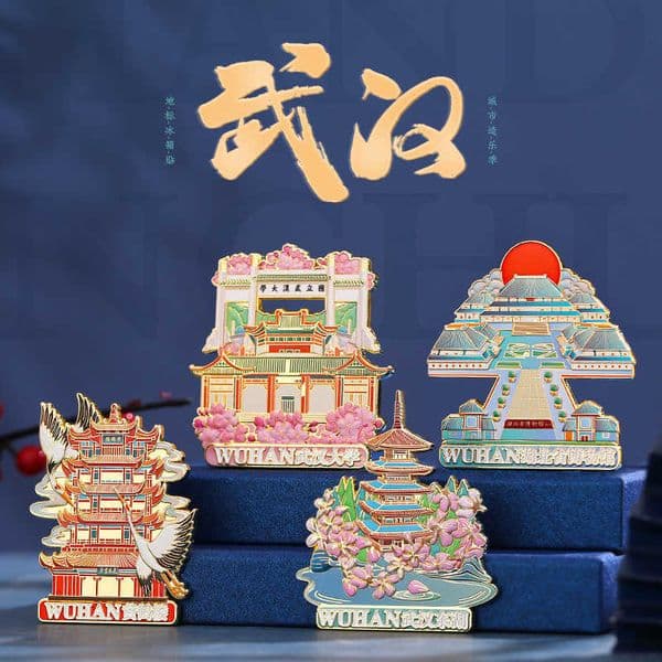 Hubei Province Museum Cultural and Creative Refrigerator Magnets Wuhan and Chongqing Souvenirs Shenyang Palace Museum Panda L260318