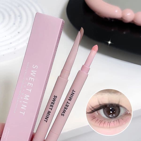 Sweetmint Meniscus Double-ended Silkworm Eyeliner Shadow Highlight Naturally Brightening Long-lasting Eye Makeup Two-in-One 260317