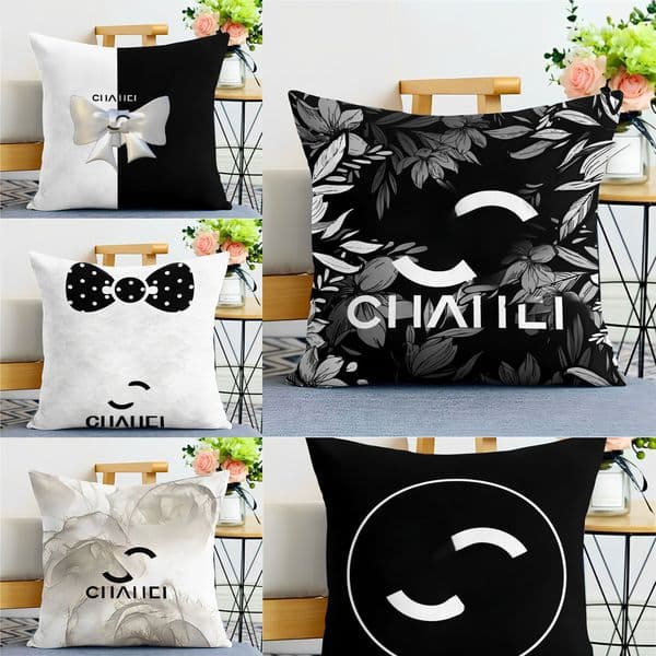 Nordic Minimalist Living Room Light Luxury Black and White Style Bedroom Dormitory Cushion Sofa Office Backrest Waist Support Pillow home decor