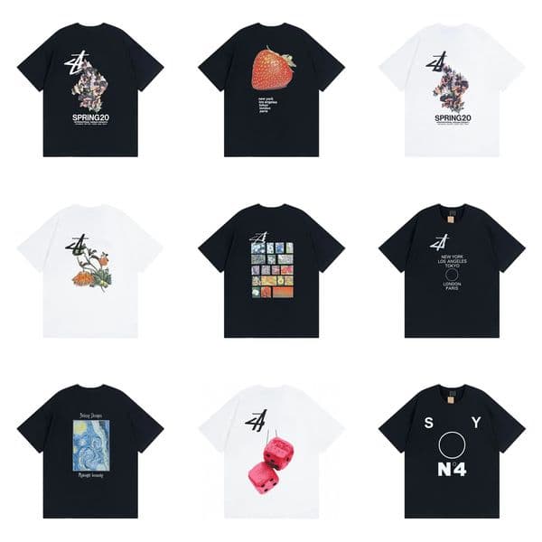 T-shirt For Men Designer T Shirts Luxury Tshirt Men Top Oversized Tee Shirt Mantshirt Clothing Fashion Summer Crew Neck Short Sleeve Shirts