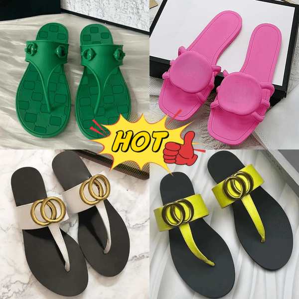 With box designer slides women Flat Sandals Mule Shoes dermis Luxury Brands Shoes Woman Ladies Summer Flip Flops Slippers Fashion Miller eur36-42