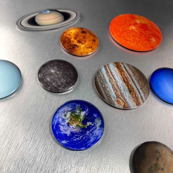 9pcs Creative Planets Universe Refrigerator Magnets Cute Astronomical Teaching Aids Magnets Fridge Photo Message Decorative L260318