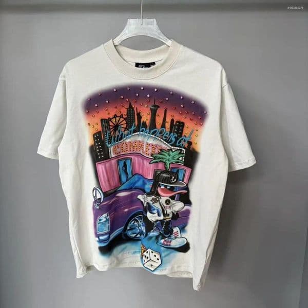 Men's T Shirts Boy Letter Rhinestone White Black Cotton Short Sleeve Tshirts For Men And Women Harajuku Hip Hop Loose Shinning Diamond Tees