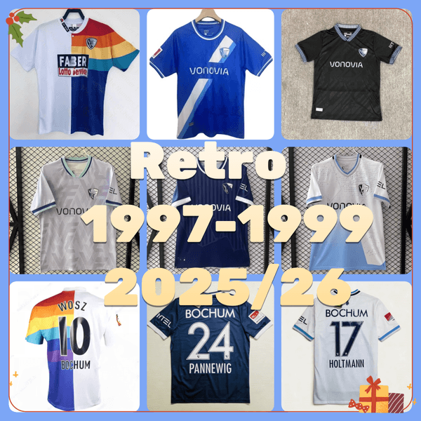 2025 2026 VfL Bochum soccer jerseys Retro classic 1997 1998 1999 HOfmANN PASslACK BAldE MIYOSHI ORDETS BERO KWARTENG MASOVIC WALDOCH SISSOKO 25 26 football shirt