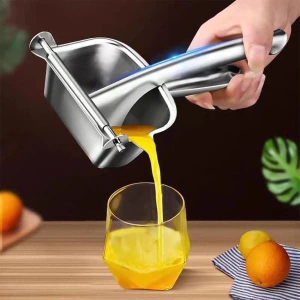 Portable Lemon Squeezer Stainless Steel Manual Citrus Juicer Fresh Orange Juice Extractor Hand Free Citrus Squeezer Kitchen Tool 260316