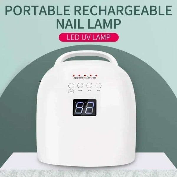 Rechargeable 86W Wireless Gel Polish Dryer Red Manicure Light with Handle Cordless Nail UV LED Lamp 26L0318