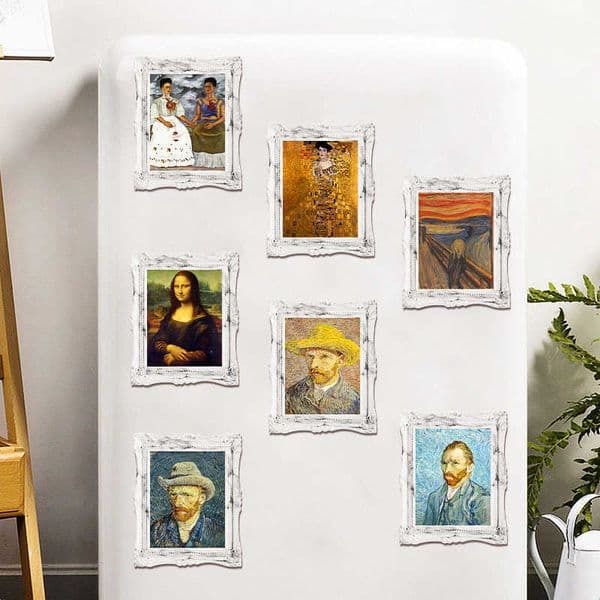 3D Resin Refrigerator Magnets UV Printing World Famous Paintings Van Gogh Series Magnetic Stickers Art Decoration Creative Magnetic Stickers L260318
