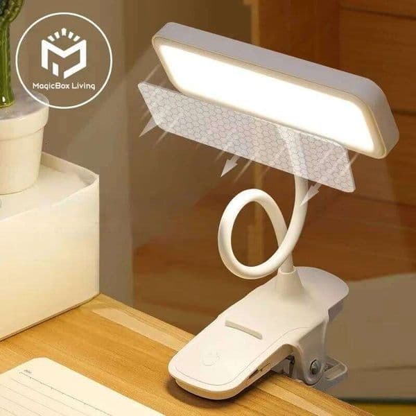 LED Desk Usb Rechargeable Eye Protection Reading Flexible Gooseneck Clip Kids Study Book Lamp Read Light 26L0318