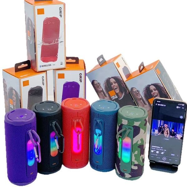Grip Speaker Wireless Bluetooth Speakers Portable Waterproof Sports Bass Outdoor Speaker