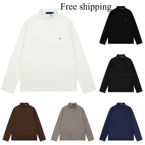 Designer hoodie men sweater sweatshirt baggy Classic embroidery basic style versatile women matching half-neck pullover long-sleeve Warm base layer shirt