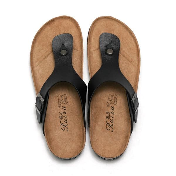 RUIZUSTOCK Summer Hot Women Casual Cork Designer Flip Flops Platform Thong Sandals Lightweight Non-Slip Beach Slides