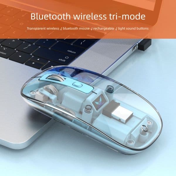 Mouse Transparent High End Silent Ultra Thin Portable For Laptop Desktop Home Office