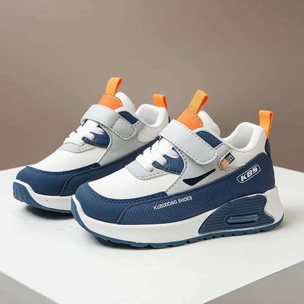 PU Leather Sport For Children 2025 Trend Fashion Kid's Sneakers Soft-soled Outdoor Boy's Girl's Running Shoes 26W0318