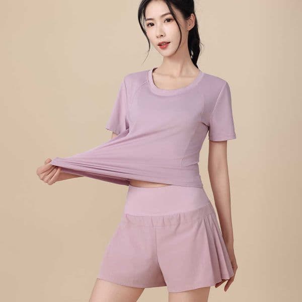 2024 Summer Sports Suit Women Fat MM loose Plus Size Yoga Suit Quick-Drying Slimming Fitness Running Suit Two-Piece Set L260317
