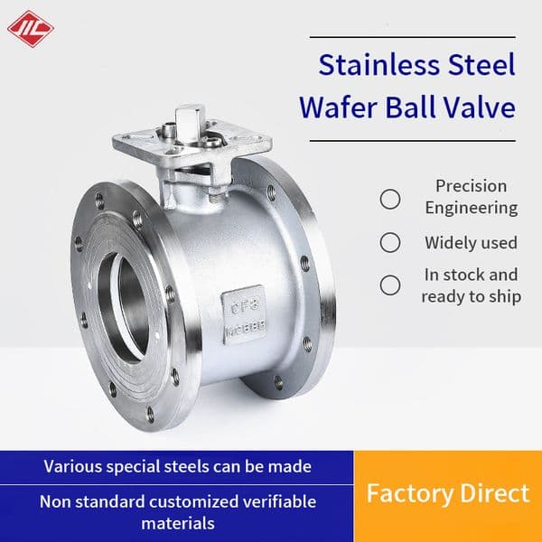 Q71F-16P thin high platform flange ball valve 304 stainless steel clamp ball valve Italian style manual thickening