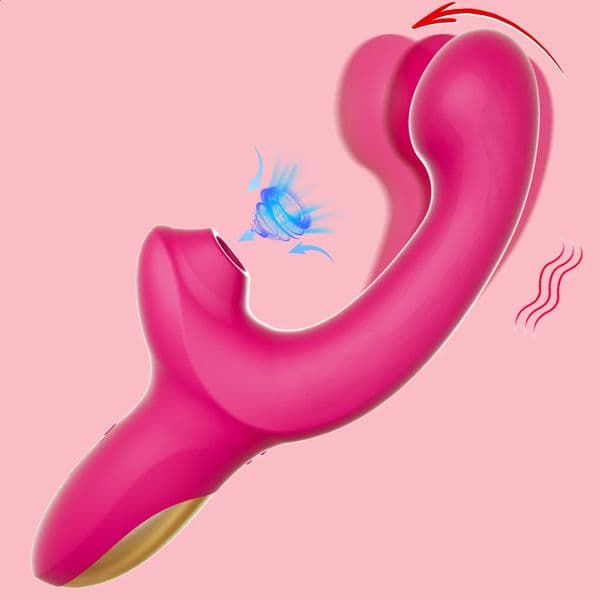 Rabbit Sucking Vibrator Clitoral G Spot Stimulation Adult Sex Toys for Women Vibrating Finger Massager with Suction Vibration 260313