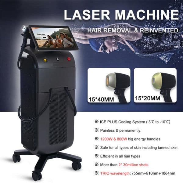 Professional Diode Laser Hair Removal Machine For All Kinds Of Skins And Hair Style 4-6 Sessions Can Achieve Permanent