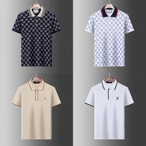 Fashionable summer short-sleeved designer clothes luxurious short-sleeved men's shirts polo shirts 04