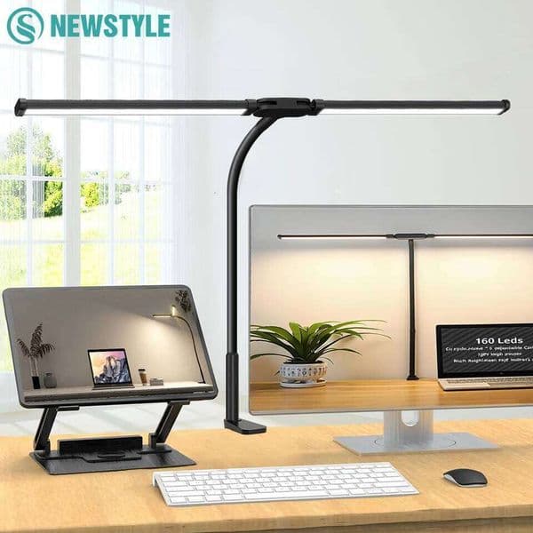 Eye-Caring Computer Monito Desk 10 Level Dimming 3 Color Mode Flexible LED Architect Table Light Reading Lamp for Home 26H0319