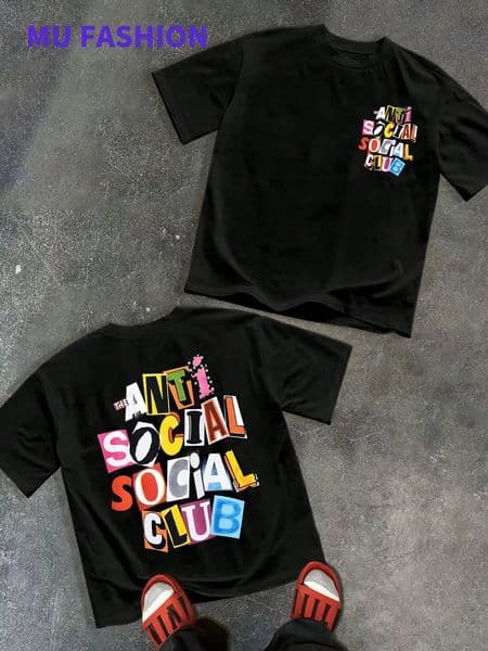 man clothe Social Club Men Printed Casual And Comfortable To Wear Mens T Shirt Ideal Unisex Breathable harajuku COTTON 260317