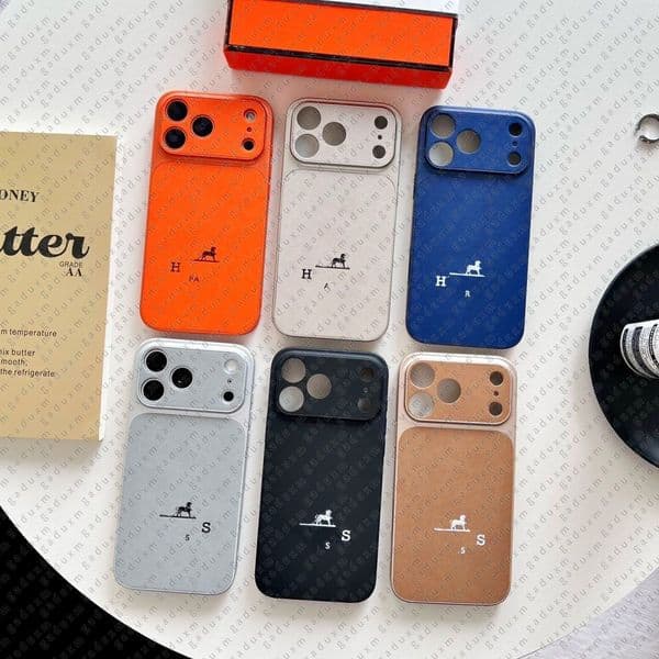 Carriage Designer Lychee Leather Phone Case for iPhone 17 Pro Max Air 16 15 14 Plus 13 13promax Ultra Thin Luxury Horse Print Back Shell iPhone16 15pro 14pro Coque Cover