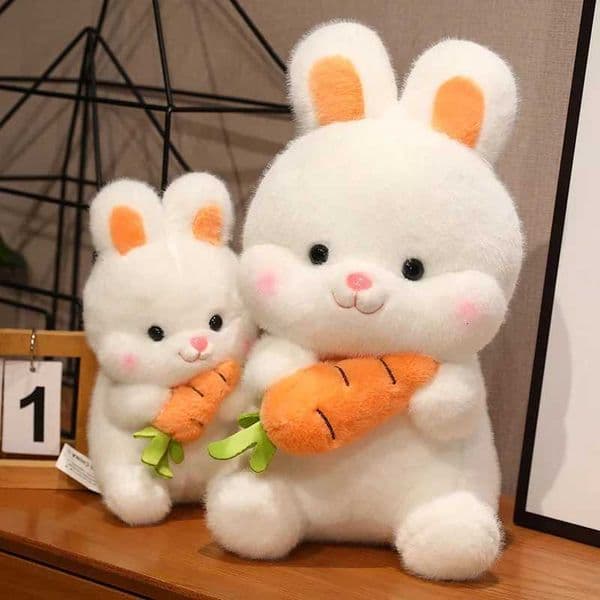 Kaii Carrot Rabbit P Toys Able Bunny Dolls Stuffed Pillow Soft Animal Cushion Girls Kids Birthday Christmas Gifts K260327