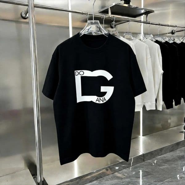 2026 Trendy Brand Printed shirt Summer High-end Light Luxury Mens and Womens Silk Cotton Short-sleeved T-shirt Trendy shirts J260318