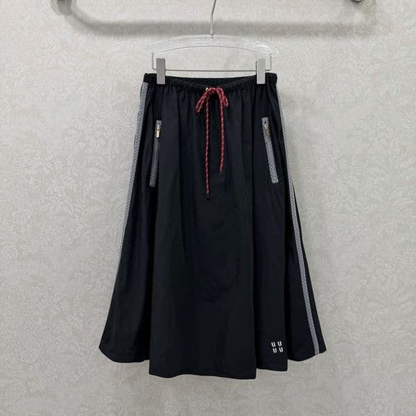 Designer Women Long Skirts Elastic Waist Bow Bandage Charming Luxury Dress Summer Vacation Versatile Soft Skirt