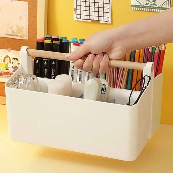 Creative Large Capacity Holder Multifunction Plastic Marker Pen Case Stationery Storage Box Students 26H0319