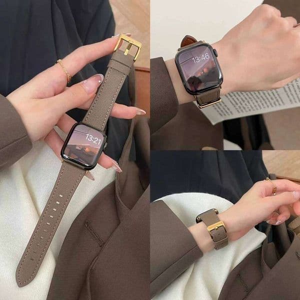 Leather Loop Watch Band Women Sport Correa 38mm 40mm 41mm 42mm 44mm 45mm 46mm 49mm , Strap For IWatch 26L0319