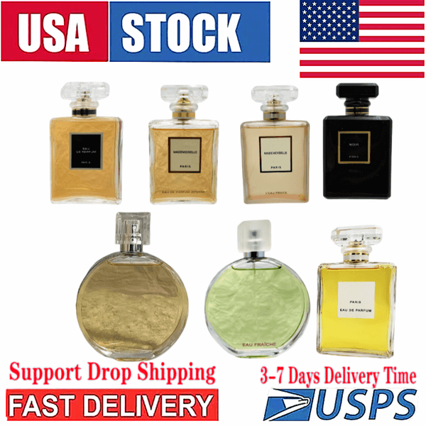 Fast Delivery of US Stock Designer Perfume Parfum for Woman Long Lasting Fragrance Mens Spray Cologne