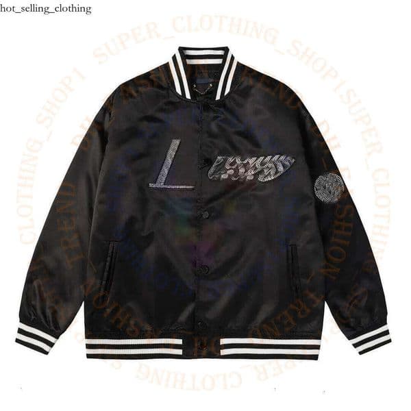 5A Lvs Coats Jacket Designer Letterman Jacket Vintage Bomber Coats 11 Letter Embroidery Autumn Men Baseball Jackets Hip Hop Loose Varsity Jacket Genuine Lea e0b