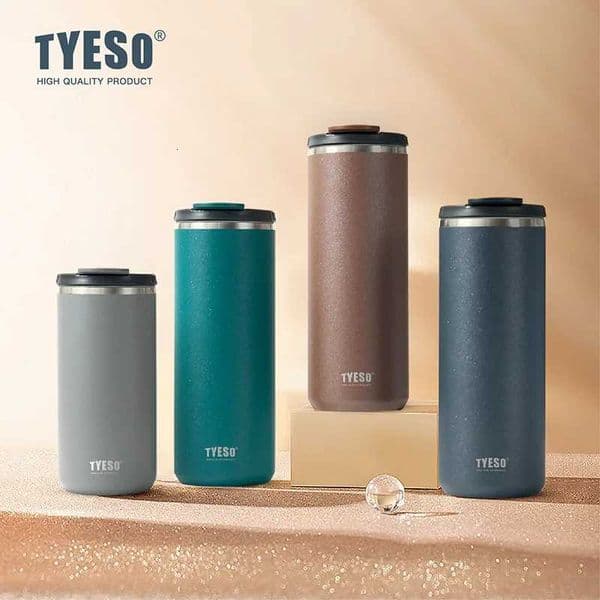 TYESO 600ML Stainless Steel Thermos Bottle Keeps Cold and Heat Thermal Mug Travel Insulated Cup Outdoor Sport Vacuum FlaskZ260319